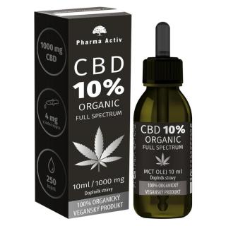 PHARMA ACTIV CBD 10% organic 1000 mg Full Spectrum 10 ml