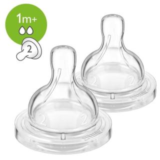 Philips Avent Dudlík Anti-colic/Classic+ 2 pomalý průtok, 2 ks