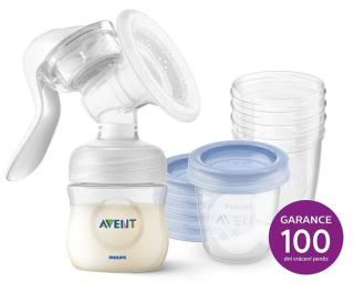 PHILIPS AVENT manuální a VIA 180 ml 5 ks