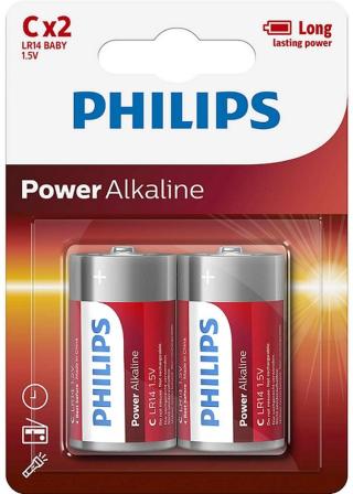 Philips monočlánek C 2ks Power Alkaline