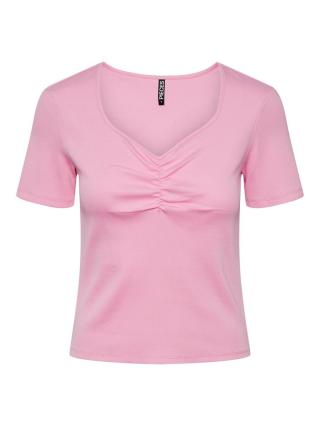 Pieces Dámské triko PCTANIA Slim Fit 17135430 Begonia Pink M