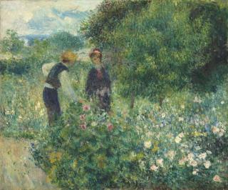 Pierre Auguste Renoir - Obrazová reprodukce Picking Flowers, 1875,