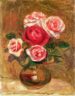 Pierre Auguste Renoir - Obrazová reprodukce Roses in a pot,