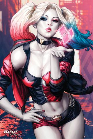 Plakát, Obraz - Batman - Harley Quinn Kiss,