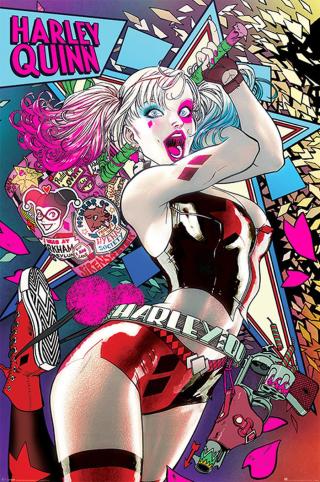 Plakát, Obraz - Batman - Harley Quinn Neon,