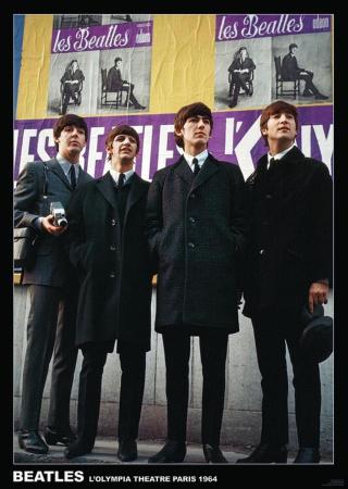 Plakát, Obraz - Beatles - Paris 1964,