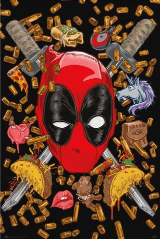 Plakát, Obraz - Deadpool - Bullets and Chimichangas,