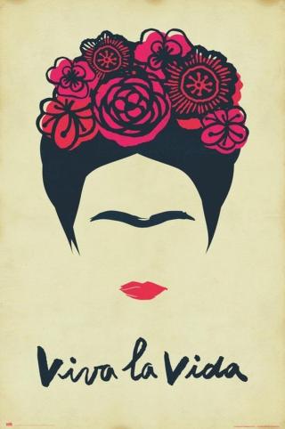 Plakát, Obraz - Frida Kahlo - Viva La Vida,