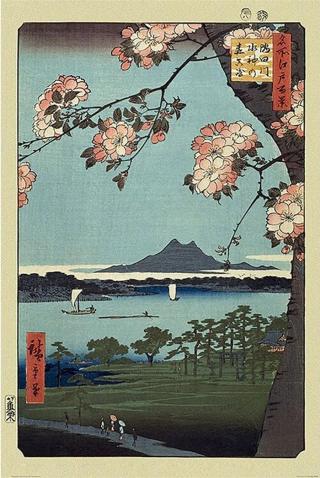 Plakát, Obraz - Hiroshige - Masaki & Suijin Grove,