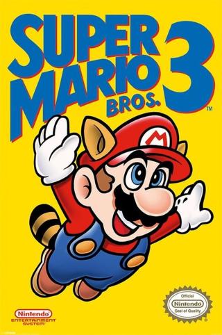 Plakát, Obraz - Super Mario Bros. 3 - NES Cover,