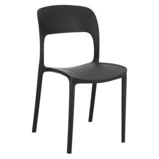 Plastová jídelní židle Frankie černá