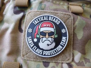 Plastové 3d patche JTG TACTICAL BEARD SANTA CLAUS PROTECTION TEAM Patch, Special Edition