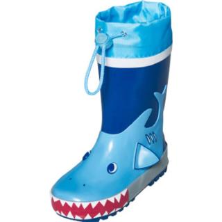 Playshoes Gumová bota žralok modrá