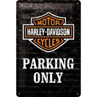 Plechová cedule Harley-Davidson - Parking Only,