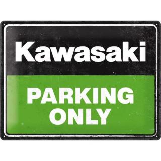 Plechová cedule Kawasaki Parking Only,