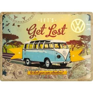 Plechová cedule VW - Let's Get Lost,