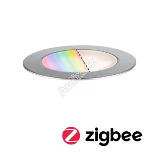 Plug & Shine LED zemní svítidlo Smart Home Zigbee Floor RGBW samostatné svítidlo IP67 RGBW 2W ocel - PAULMANN