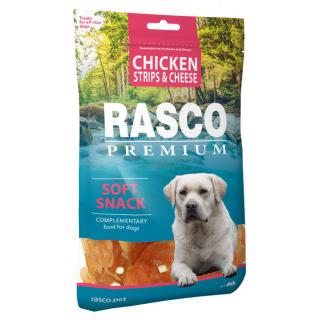 Pochoutka Rasco Premium proužky kuřecí se sýrem 80g