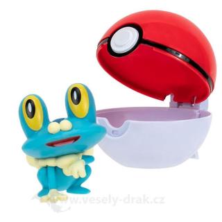 Pokémon Clip and Go Poké Ball - figurka Froakie