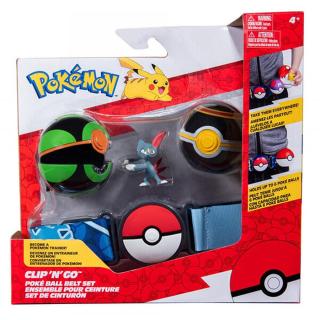 Pokémon Clip and Go set Sneasel s páskem - Dusk Ball + Luxury Ball