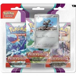 Pokémon Paldea Evolved 3 Pack Blister - Varoom