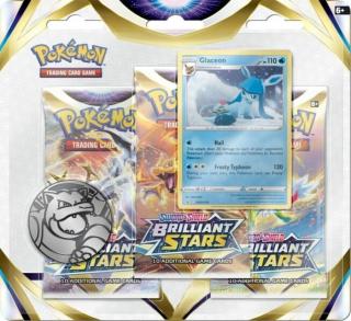 Pokémon Sword and Shield - Brilliant Stars 3 Pack Blister - Glaceon