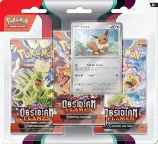 Pokémon TCG: Scarlet & Violet 03 Obsidian Flames - 3 Blister Booster