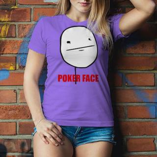 Poker face Dámské tričko Classic