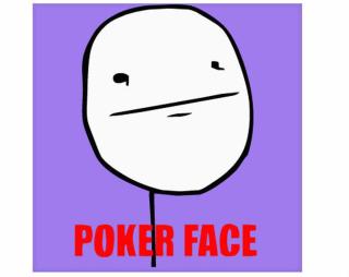 Poker face Keramická dlaždice