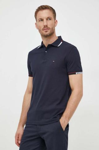 Polo tričko Tommy Hilfiger tmavomodrá barva