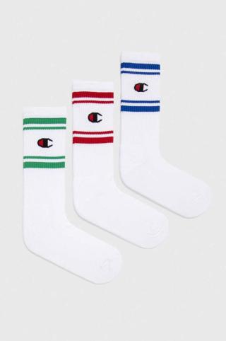 Ponožky Champion 3-pack bílá barva
