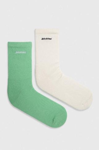 Ponožky Dickies 2-pack pánské, zelená barva
