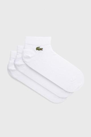 Ponožky Lacoste  pánské, bílá barva