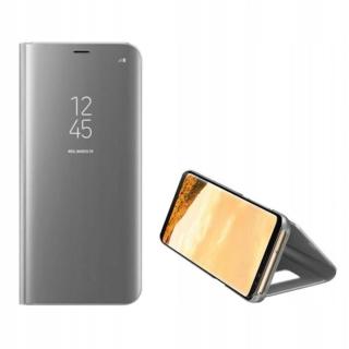Pouzdro Clear View Samsung A72 4G/5G stříbrné/stříbrné