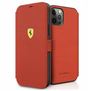 Pouzdro Ferrari pro Apple iPhone 12 Pro Max červené