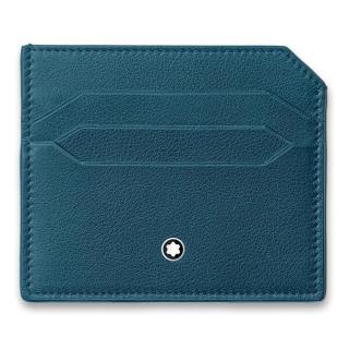 Pouzdro na kreditní karty Montblanc Meisterstück Selection Soft 6 cc, modré