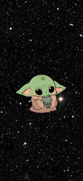 Pouzdro Samsung Galaxy A52 5g Baby Yoda vesmír