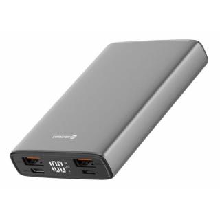 Powerbanka Swissten 10000mAh, PD+QC, 20W, šedá +kabel Typ C/C