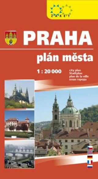 Praha velká 1:20 000 plán města
