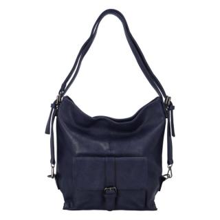 Praktický kabelko-batoh s kapsičkou Jitka, modrý