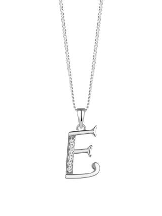 Preciosa Stříbrný náhrdelník písmeno "E" 5380 00E