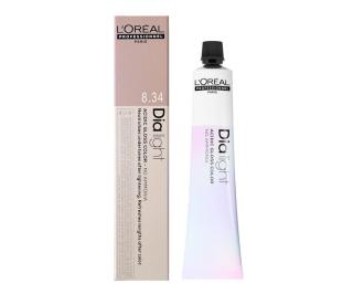 Přeliv na vlasy Loréal Dialight 50 ml - odstín 8.34 blond světlý zlatý měděný - L’Oréal Professionnel