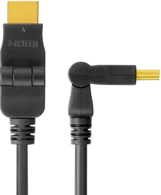 PremiumCord Hdmi kabel 1.3, M/M, 15 m, otočný