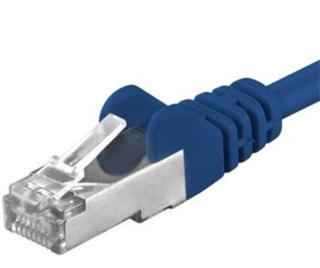 Premiumcord Patch kabel CAT6a S-FTP, RJ45-RJ45, AWG 26/7 1m, modrá