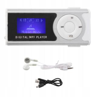 Přenosná sportovní svítilna MP3 Mini BackClip LCD