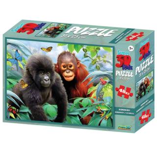 PRIME 3D PUZZLE - Jungle Buddies 48 dílků