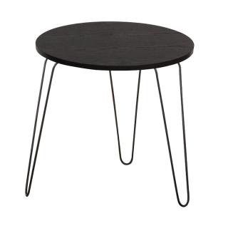 Příruční stolek RONIN černý dub / černá,Příruční stolek RONIN černý dub / černá