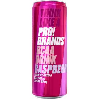 PRO!BRANDS BCAA Drink hotový nápoj s aminokyselinami příchuť Raspberry 330 ml