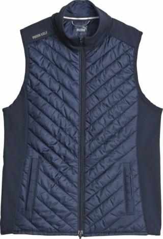 Puma Womens Frost Quilted Vest Navy Blazer L