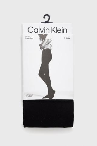 Punčochy Calvin Klein černá barva